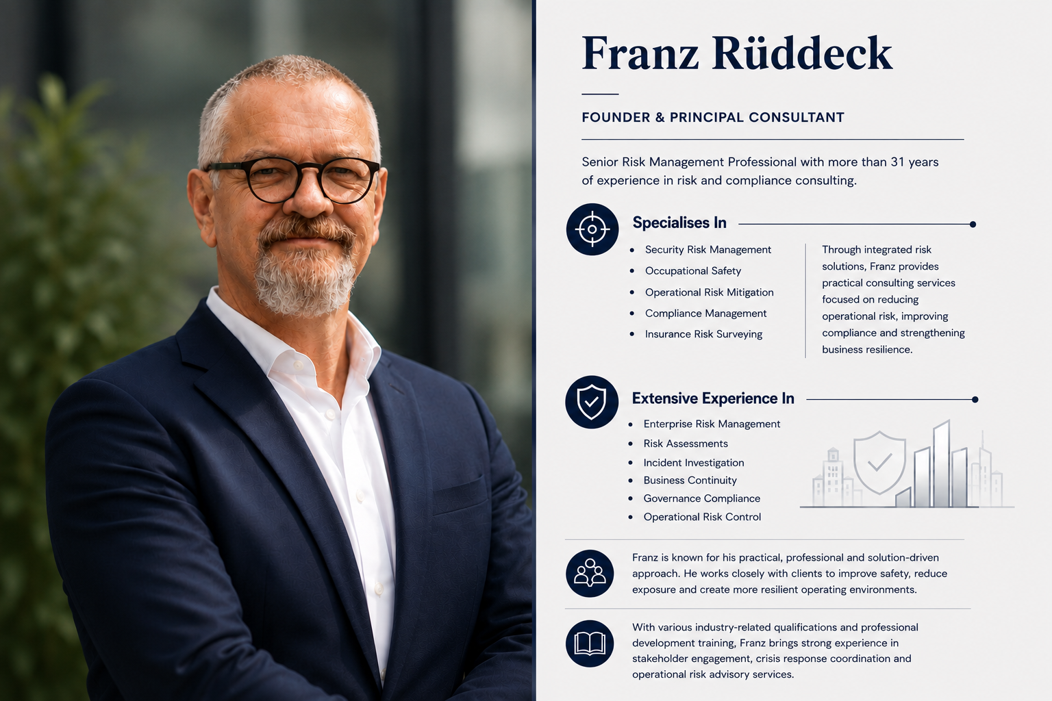 Franz Rüddeck - Founder & Principal Consultant, professional profile